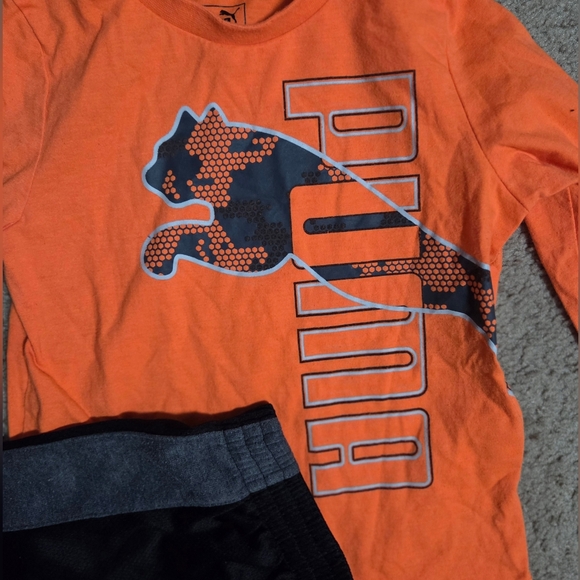 PUMA Toddler Boys Matching Set Long Sleeve Shirt & Jogger Pants Size 2T - Picture 7 of 7